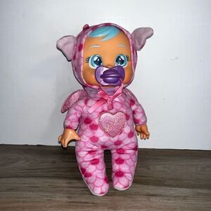 Cry Babies Tiny Cuddles 10” Baby Doll Bruny The Dragon Stuffed Doll W Pacifier